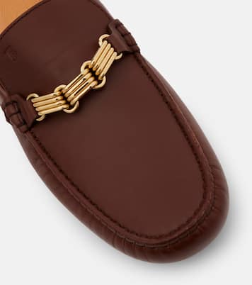 Chain-detail leather mules | Tod's