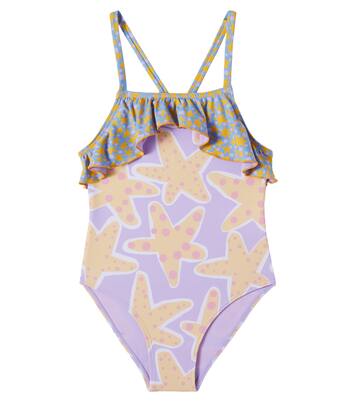 Starfish printed jersey swimsuit | Stella McCartney Kids