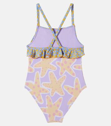 Starfish printed jersey swimsuit | Stella McCartney Kids