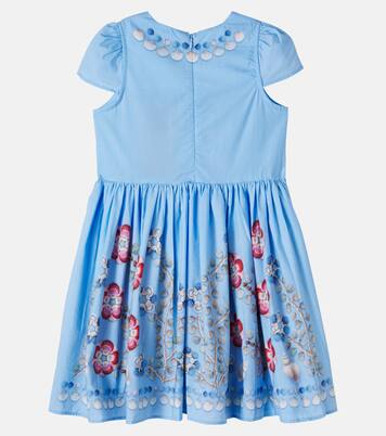 Carol printed cotton poplin dress  | Molo