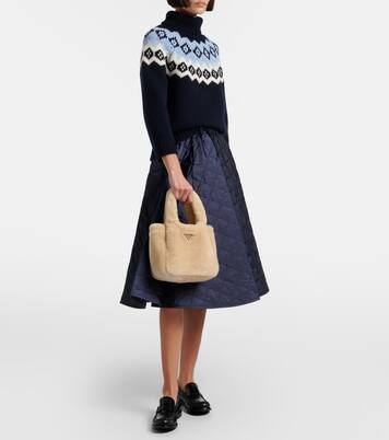 Tote Bag Mini aus Shearling | Prada