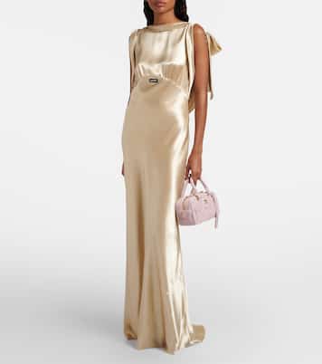 Tote Bag Arcadie Small aus Veloursleder | Miu Miu