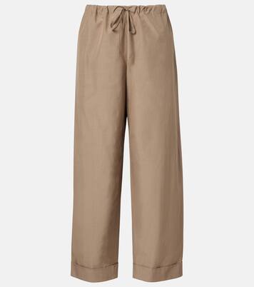 Delano cotton straight pants | The Row