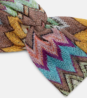 Zigzag lamé headband | Missoni