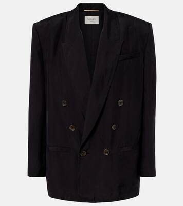 Double-breasted silk blazer | Saint Laurent
