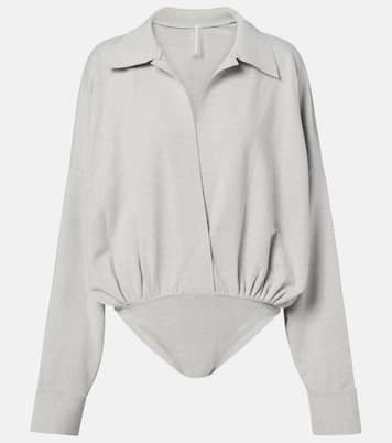 Cotton-blend jersey bodysuit | Norma Kamali
