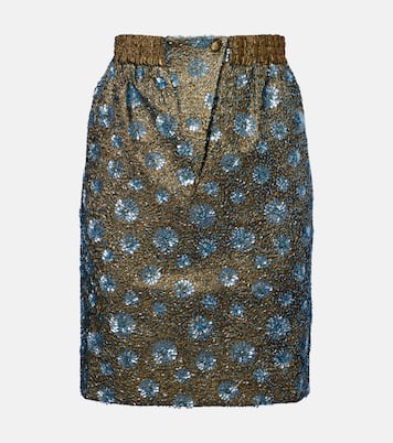 Floral sequined pencil skirt | Jacques Wei