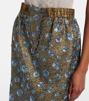 Floral sequined pencil skirt | Jacques Wei
