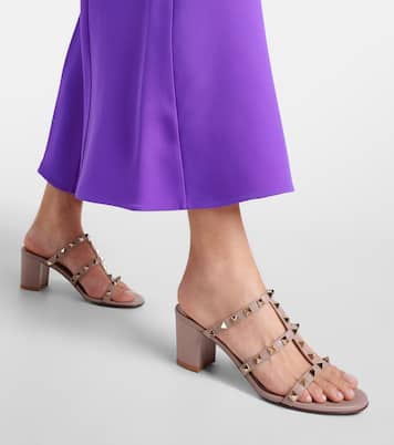 Mules Rockstud en cuir | Valentino Garavani