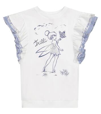 x Disney – Robe sweat-shirt imprimé en coton mélangé | Monnalisa