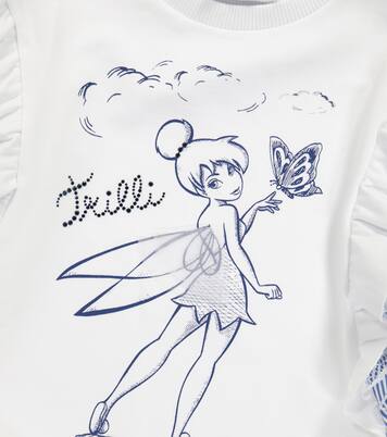 x Disney – Robe sweat-shirt imprimé en coton mélangé | Monnalisa