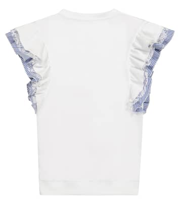 x Disney – Robe sweat-shirt imprimé en coton mélangé | Monnalisa