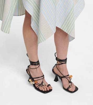 Sandalias de piel adornadas | JW Anderson