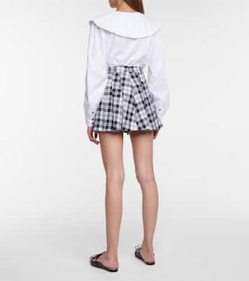 Checked wool shorts | REDValentino