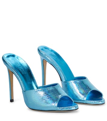 Holographic leather sandals | Paris Texas