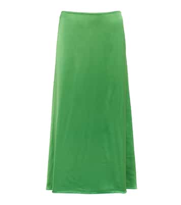 Midirock aus Satin | Victoria Beckham