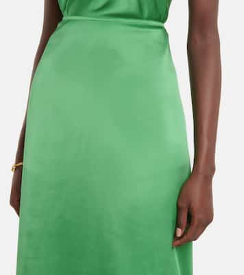 Midirock aus Satin | Victoria Beckham