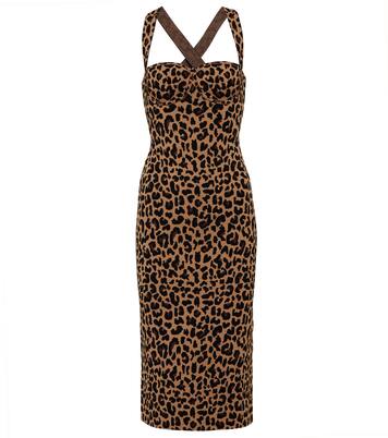 Vestido midi Diana en jacquard | Galvan