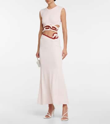 Low-rise cutout maxi skirt | Christopher Esber
