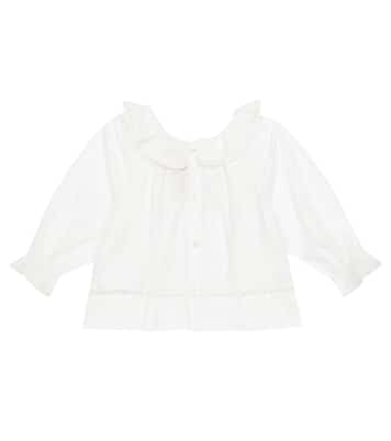 Bébé – Blouse Myrtille en coton et dentelle | Bonpoint