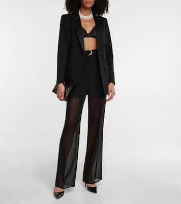 Escarpins Ribbon Sling 55 en cuir | Gianvito Rossi