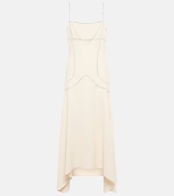 Stud-embellished midi dress | Stella McCartney