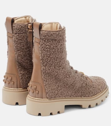 Faux shearling ankle boots | Tod's