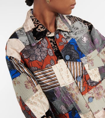 Chaqueta de patchwork de jacquard | Acne Studios