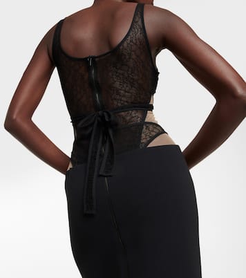Lace corset gown | David Koma