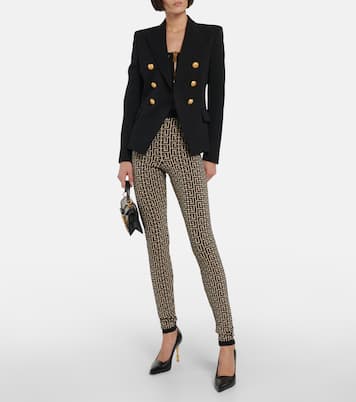 Monogram high-rise leggings | Balmain