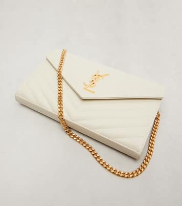 Cassandre matelassé leather wallet on chain | Saint Laurent