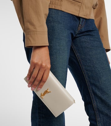 Cassandre leather phone pouch | Saint Laurent