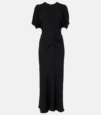 Robe midi en crêpe | Victoria Beckham
