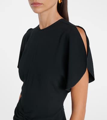 Robe midi en crêpe | Victoria Beckham