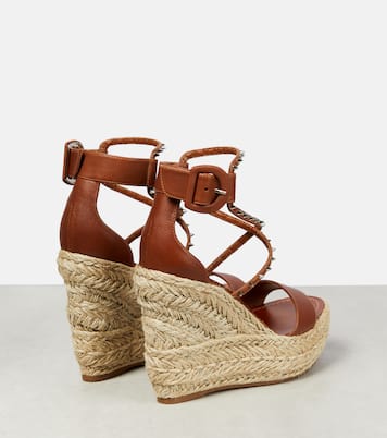 Alpargatas con cuña Chocazeppa de piel | Christian Louboutin