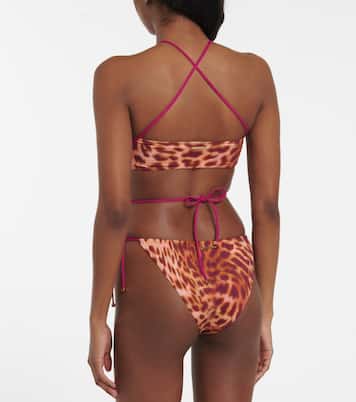 Leopard-print bikini bottoms | Stella McCartney