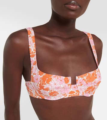 Brigitte printed bikini top | Reina Olga