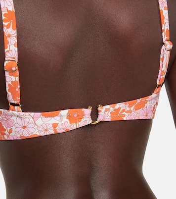 Brigitte printed bikini top | Reina Olga