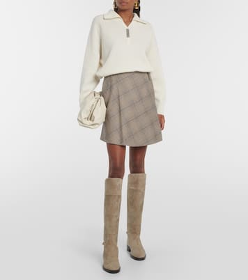 Nell suede knee-high boots | Jimmy Choo