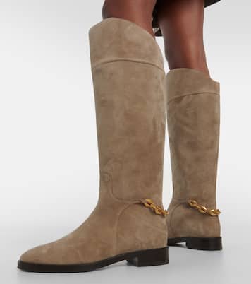 Nell suede knee-high boots | Jimmy Choo