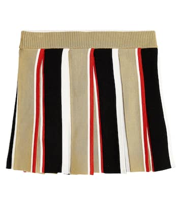 Jupe Amelia Icon Stripe en laine | Burberry Kids