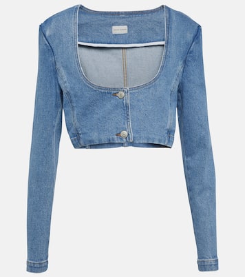 Cropped-Top aus Denim | Magda Butrym