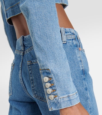 Cropped-Top aus Denim | Magda Butrym