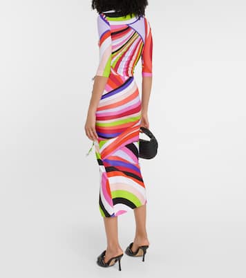 Iride gathered jersey crop top | Pucci
