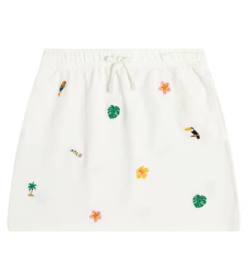 Gonna in cotone con ricamo | Polo Ralph Lauren Kids
