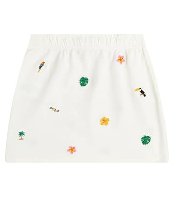 Gonna in cotone con ricamo | Polo Ralph Lauren Kids