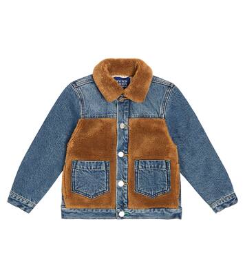 Faux-shearling trimmed denim jacket | Scotch & Soda Kids