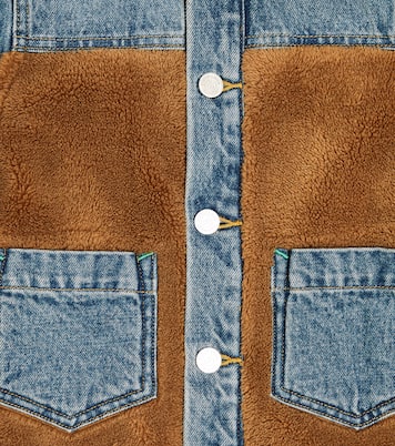 Faux-shearling trimmed denim jacket | Scotch & Soda Kids