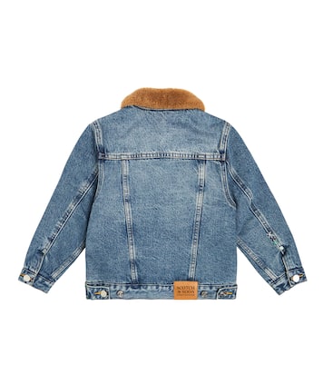 Faux-shearling trimmed denim jacket | Scotch & Soda Kids