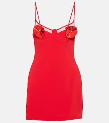 Floral-appliqué minidress | David Koma